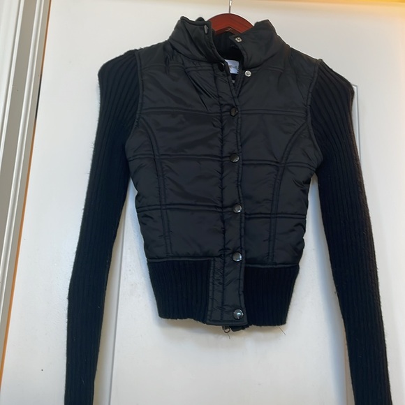 Vintage style front zipper/snap buttons moto jacket!Very stylish!Great condition - Picture 2 of 5